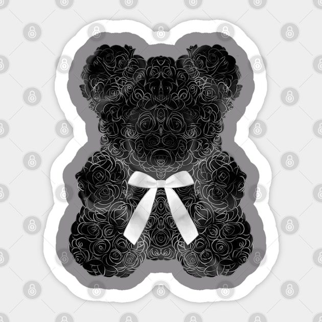 TRENDY TEDDY BEAR Sticker by THEGGSHOP1